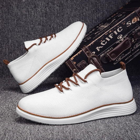 Herren Sneaker Mit Strick-Obermaterial, Stoßdämpfender Orthopädischer Innensohle