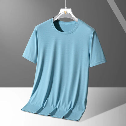 Men's Shirt Quick Dry Stretch Fit Crew Neck