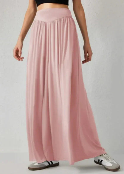 Damen Weite Hose mit Smockbund