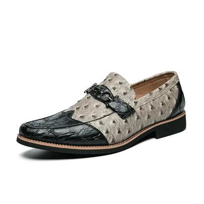 Men's slip-ons with textured upper material