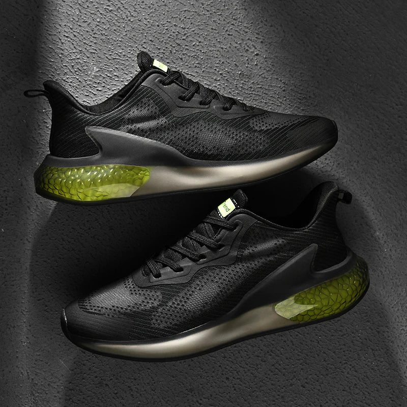 Men's Running Shoes Made of Breathable Mesh with Cushioned Sole and Lightweight Design