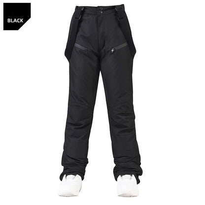 Men's and Women's Winter Ski Pants Windproof Waterproof with Waist Protection