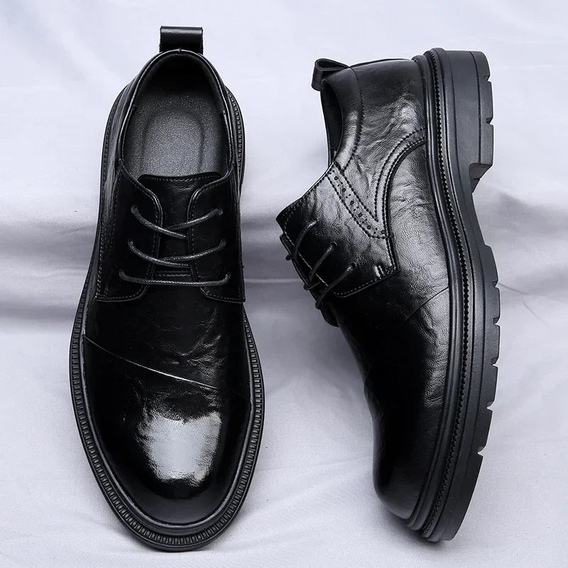 Men's Shoes Formal Shiny Upper Profile Sole