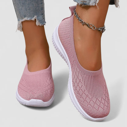 Damen Sommer Hausschuhe Atmungsaktiv Slip-On Rutschfest Fußunterstützung