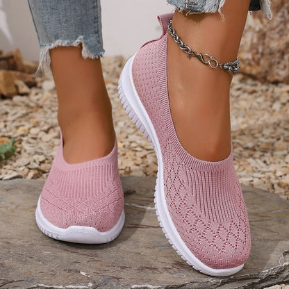 Damen Sommer Hausschuhe Atmungsaktiv Slip-On Rutschfest Fußunterstützung