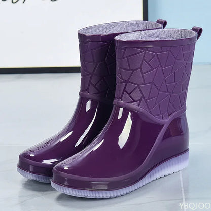 Damen Regenstiefel Kurz Wasserdicht