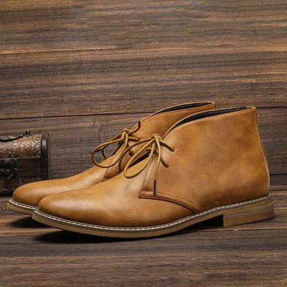 Herren Chukka-Boots Handgenäht Mit Gepolsterter Innensohle Und Gummisohle