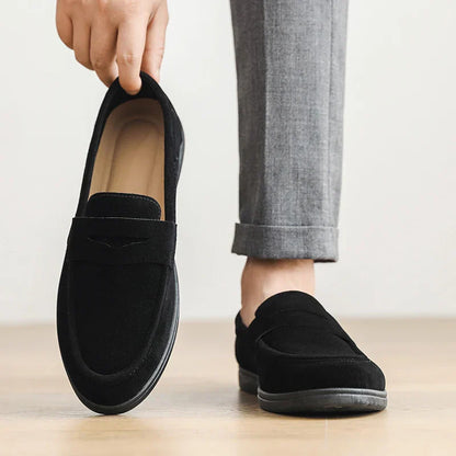 Herren Slipper mit Riemen Mattes Design Gepolsterte Innensohle
