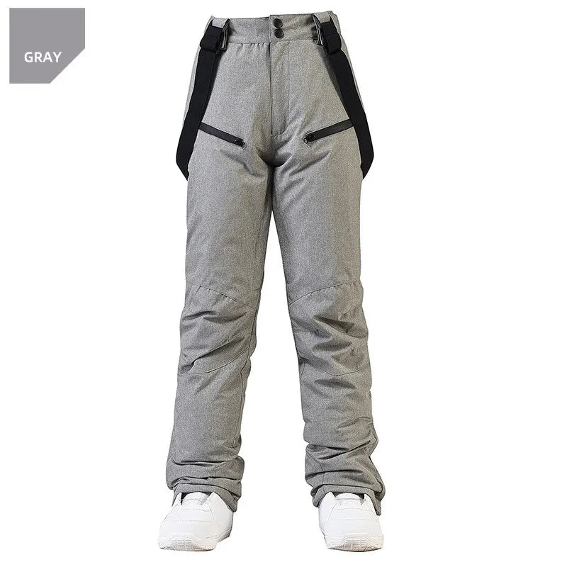 Men's and Women's Winter Ski Pants Windproof Waterproof with Waist Protection