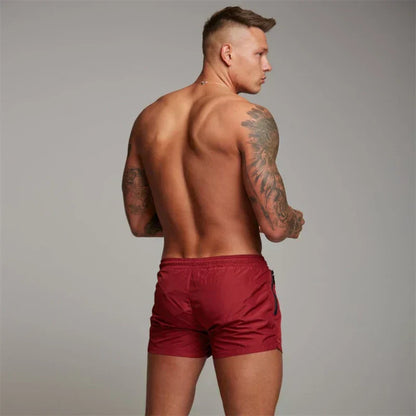 Herren Sommer Badeshorts mit Reißverschlusstaschen