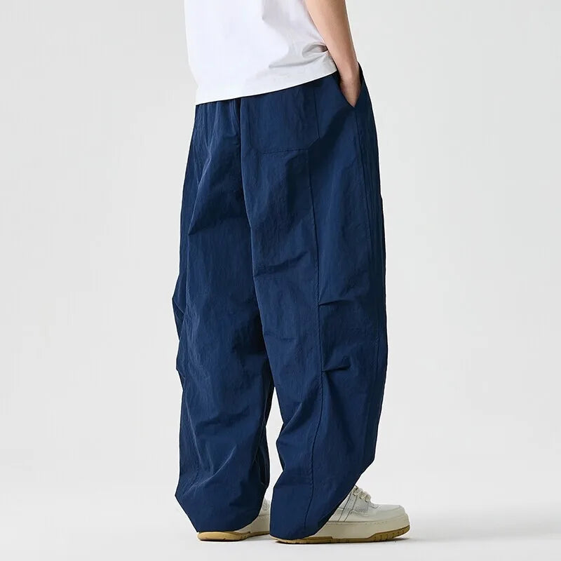 Herren Caprihose mit Allover-Print – Lockerer Schnitt Kordelzugbund