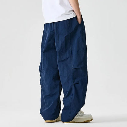 Herren Caprihose mit Allover-Print – Lockerer Schnitt Kordelzugbund