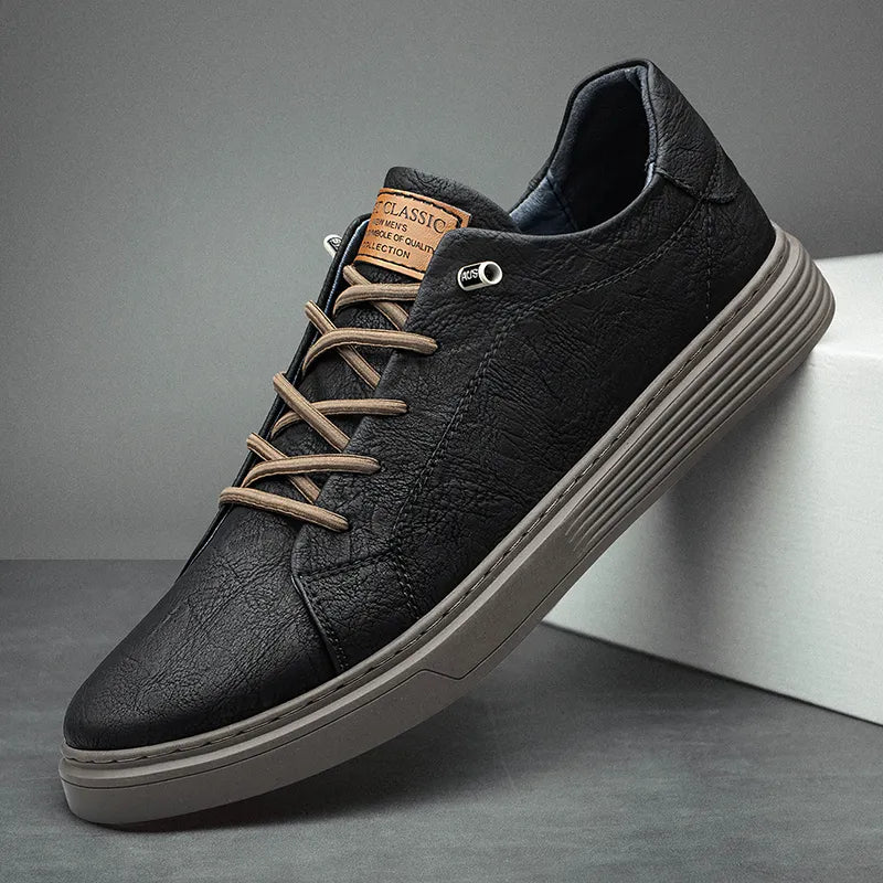 Herren Oxford-Sneaker Mit Schnürdesign Und Gummisohle