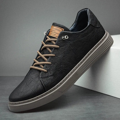 Herren Oxford-Sneaker Mit Schnürdesign Und Gummisohle