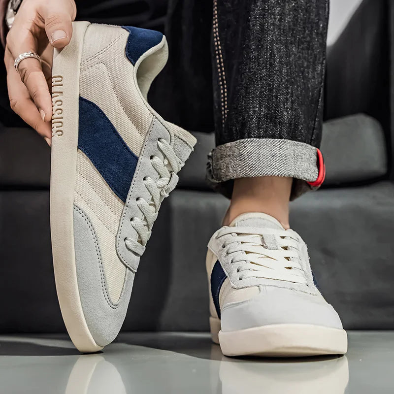 Herren Sneaker Aus Canvas Mit Seitenstreifen Und EVA-Sohle