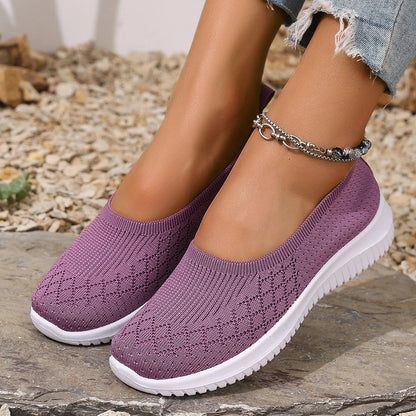 Damen Sommer Hausschuhe Atmungsaktiv Slip-On Rutschfest Fußunterstützung