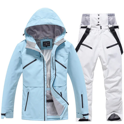 Damen Und Herren Winter Skianzug Atmungsaktive Snowboardjacke Und Hose Für Kaltes Wetter