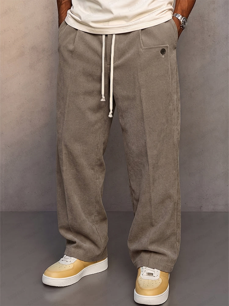 Cordhose im geraden Schnitt mit praktischem Kordelzug