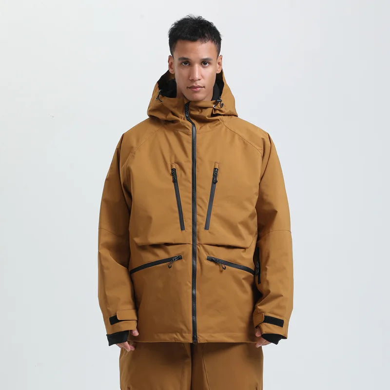 Herren & Damen Winter Snowboard Jacke, Atmungsaktive & Wasserabweisende Ski Jacke
