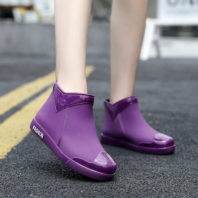 Kurze Regenstiefel Aus Gummi Für Damen