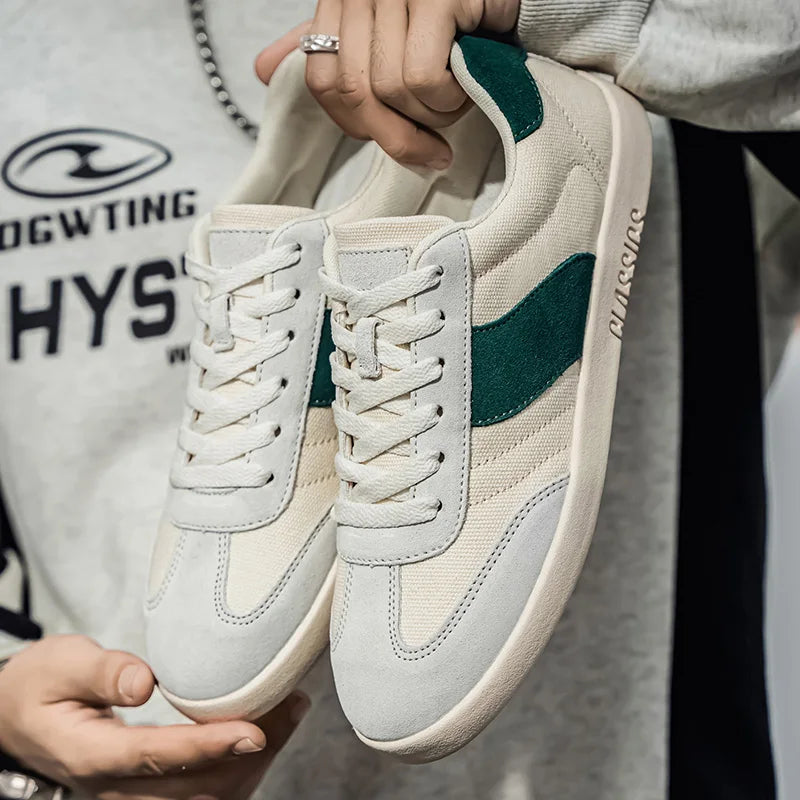 Herren Sneaker Aus Canvas Mit Seitenstreifen Und EVA-Sohle