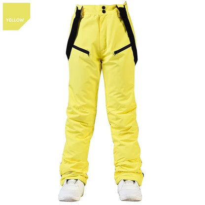 Men's and Women's Winter Ski Pants Windproof Waterproof with Waist Protection