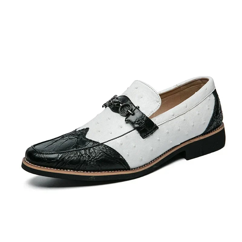 Men's slip-ons with textured upper material