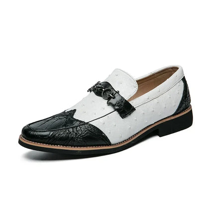 Men's slip-ons with textured upper material