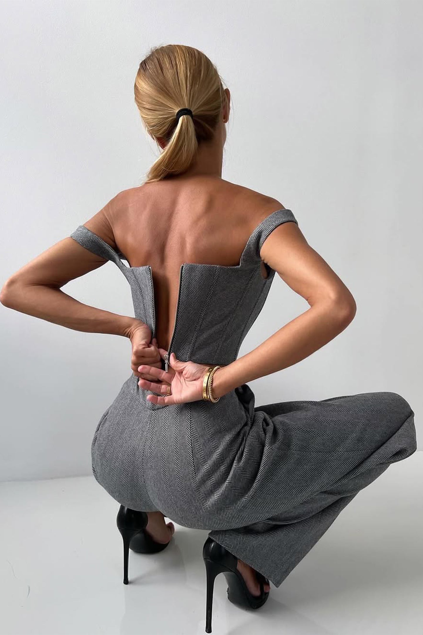 Herren Dreiteiliges Anzug-Set mit Zweireihigem Blazer, Passender Hose und Oberteil