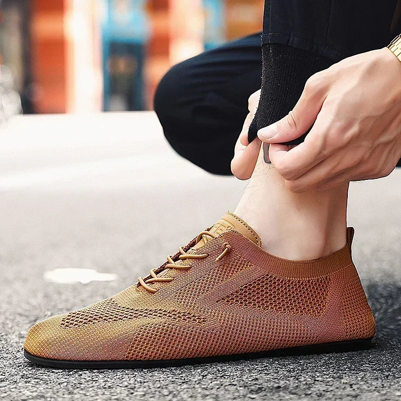 Herren Mesh Sneaker – Atmungsaktiv Leichtes Schnürdesign