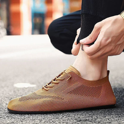 Herren Mesh Sneaker – Atmungsaktiv Leichtes Schnürdesign