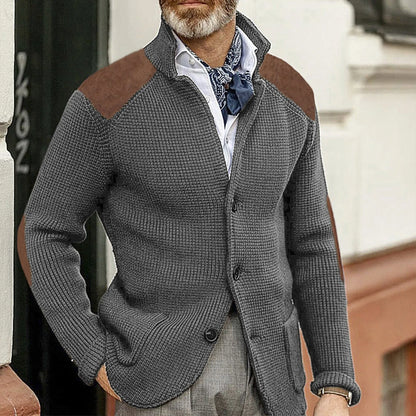Herren Strickjacke Aus Weichem Strick