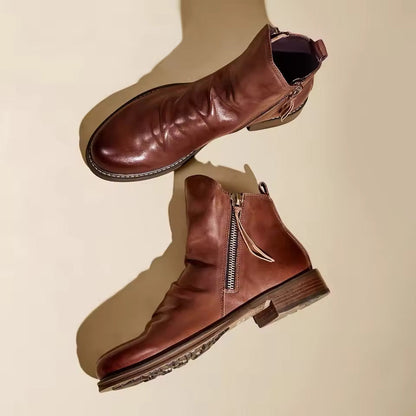 Herren-Chelsea-Boots mit strukturiertem Obermaterial und elastischen Seiteneinsätzen