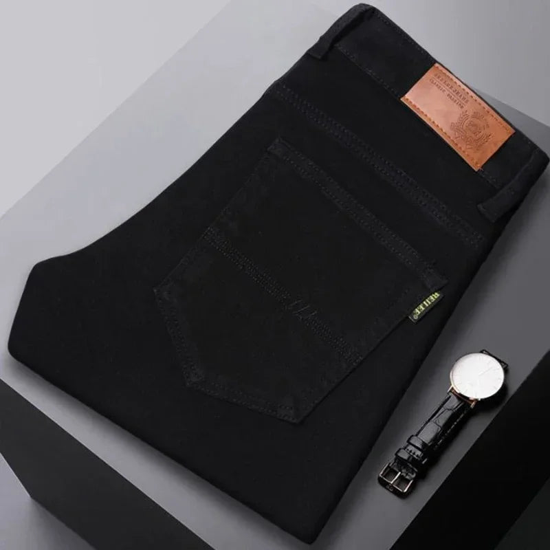 Herren Farbige Baumwolljeans Gerader Beinverlauf