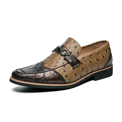 Men's slip-ons with textured upper material