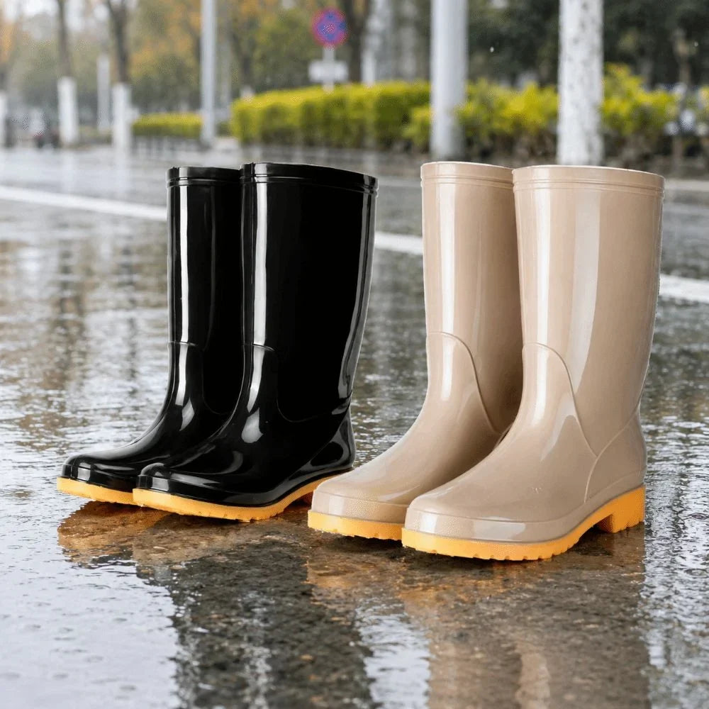 Damen-Regenstiefel als praktische Schuhe für regnerische Tage
