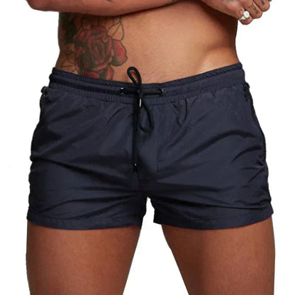 Herren Sommer Badeshorts mit Reißverschlusstaschen