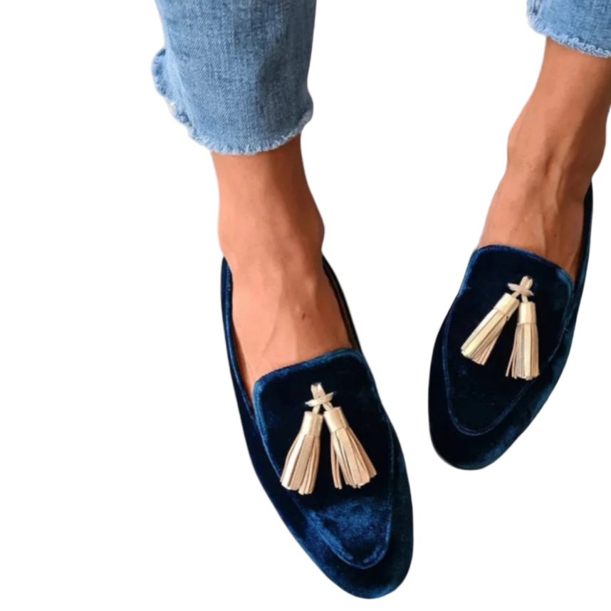 Damen Loafer Mit Strukturierter Oberfläche Und Spitzem Zeh
