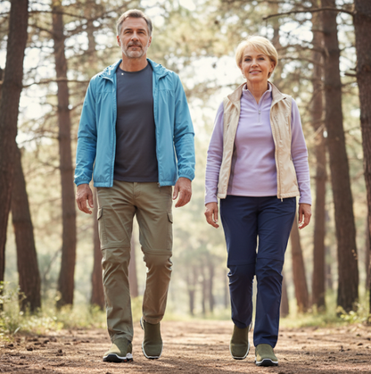 Herren Slip-On Orthopädische Wanderschuhe mit rutschfester Sohle