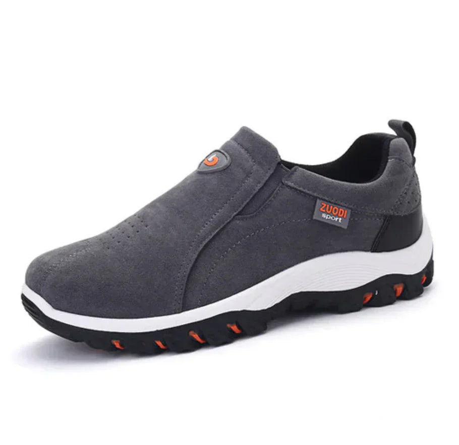 Herren Slip-On Orthopädische Wanderschuhe mit rutschfester Sohle