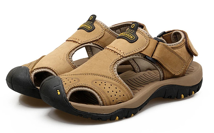 Herren-Sommersandalen Zum Hineinschlüpfen, Breite Passform, Rutschfeste, Gepolsterte Sohle