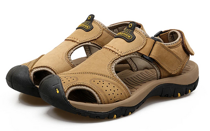 Herren-Sommersandalen Zum Hineinschlüpfen, Breite Passform, Rutschfeste, Gepolsterte Sohle