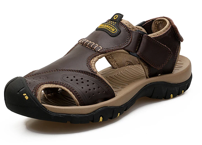 Herren-Sommersandalen Zum Hineinschlüpfen, Breite Passform, Rutschfeste, Gepolsterte Sohle