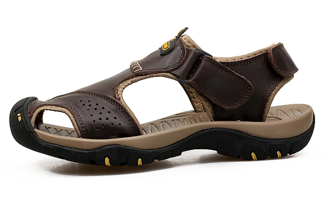Herren-Sommersandalen Zum Hineinschlüpfen, Breite Passform, Rutschfeste, Gepolsterte Sohle