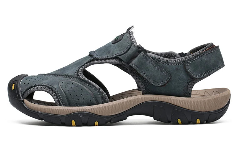 Herren-Sommersandalen Zum Hineinschlüpfen, Breite Passform, Rutschfeste, Gepolsterte Sohle