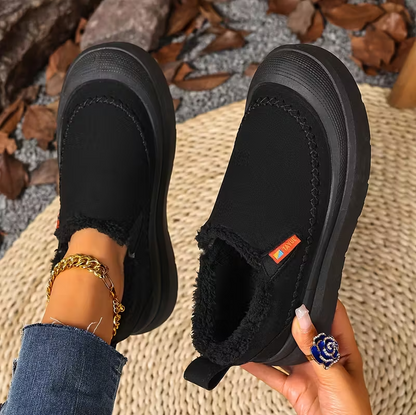Damen Winter Schlupfschuhe Fußgewölbeunterstützung Breite Zehenform