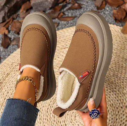 Damen Winter Schlupfschuhe Fußgewölbeunterstützung Breite Zehenform