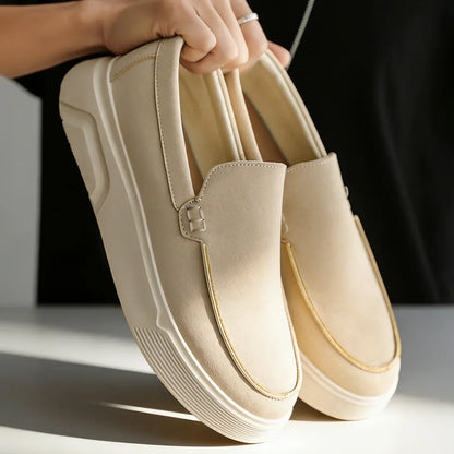 Men's Loafers with Orthopedic, Padded Footbed and Shock-Absorbing Sole