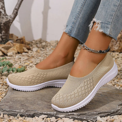Damen Sommer Hausschuhe Atmungsaktiv Slip-On Rutschfest Fußunterstützung