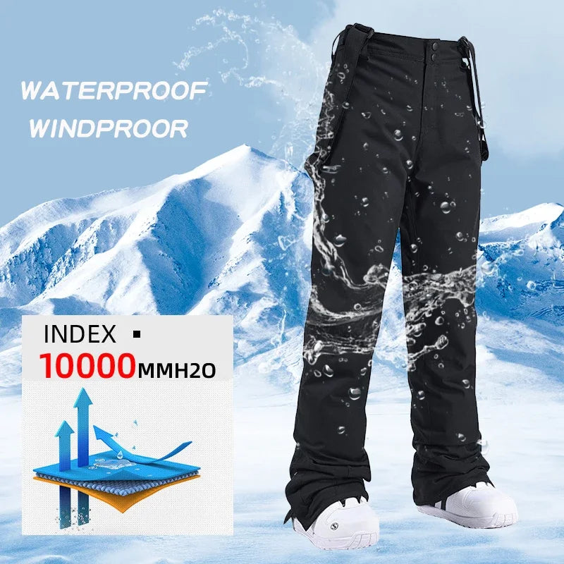 Herren Winter Skianzug Wasserdichte Schneejacke Mit Kapuze Und Weiten Hosen